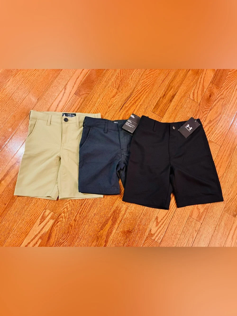NWT Boys Size 6 Nike & Under Armour Shorts – 3-Piece Lot